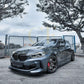 RS Style Gloss Black Front Splitter for BMW F40 1 Series 19-24-Carbon Factory