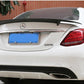 RT Style Carbon Fibre Boot Spoiler for Mercedes Benz W205 C Class 15-21-Carbon Factory