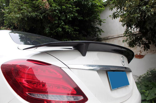 RT Style Carbon Fibre Boot Spoiler for Mercedes Benz W205 C Class 15-21-Carbon Factory