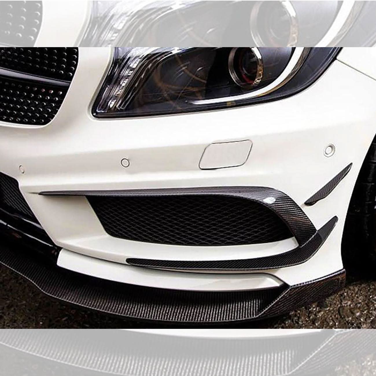 RZ Style Carbon Fibre Canards (6 Pieces) for Mercedes Benz W176 A Class 12-15 - Carbon Factory