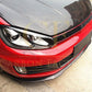 RZ Style Carbon Fibre Front Splitter for VW Golf MK6 GTI 08-13-Carbon Factory