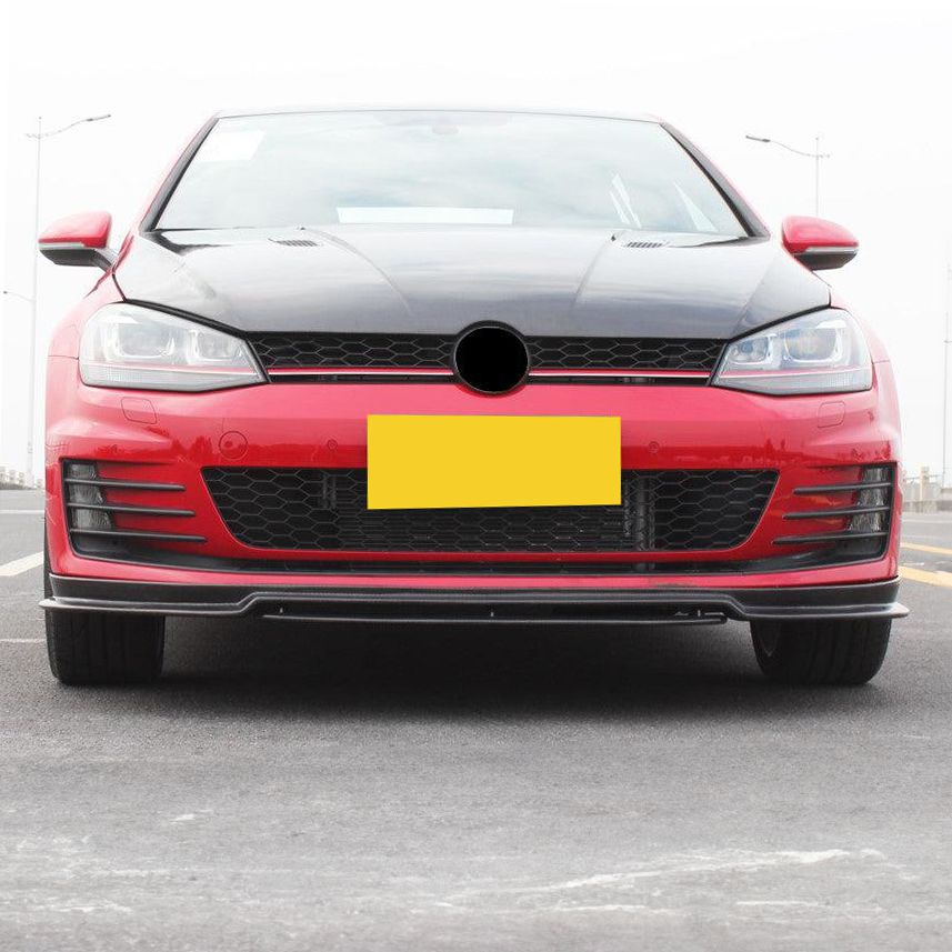 RZ Style Carbon Fibre Front Splitter for VW Golf MK7 GTI 14-17-Carbon Factory