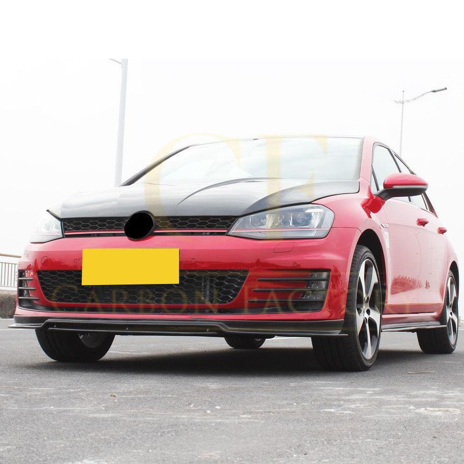 RZ Style Carbon Fibre Front Splitter for VW Golf MK7 GTI 14-17-Carbon Factory