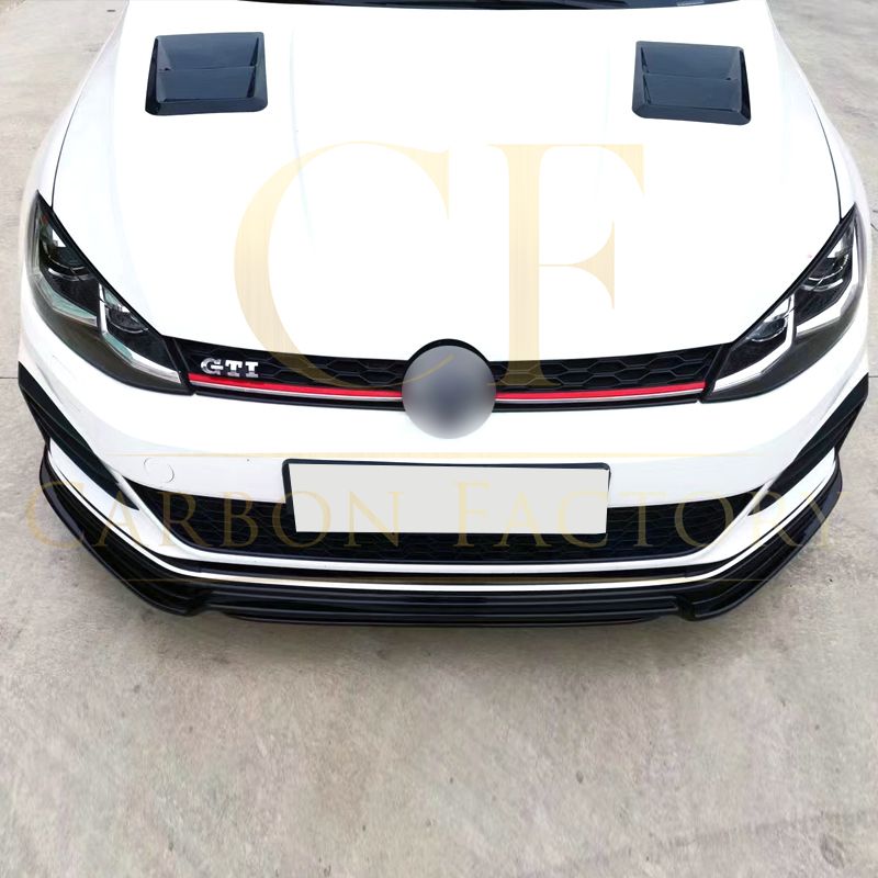 RZ Style Gloss Black Front Splitter for VW Golf MK7 R-LINE / R 13-16-Carbon Factory