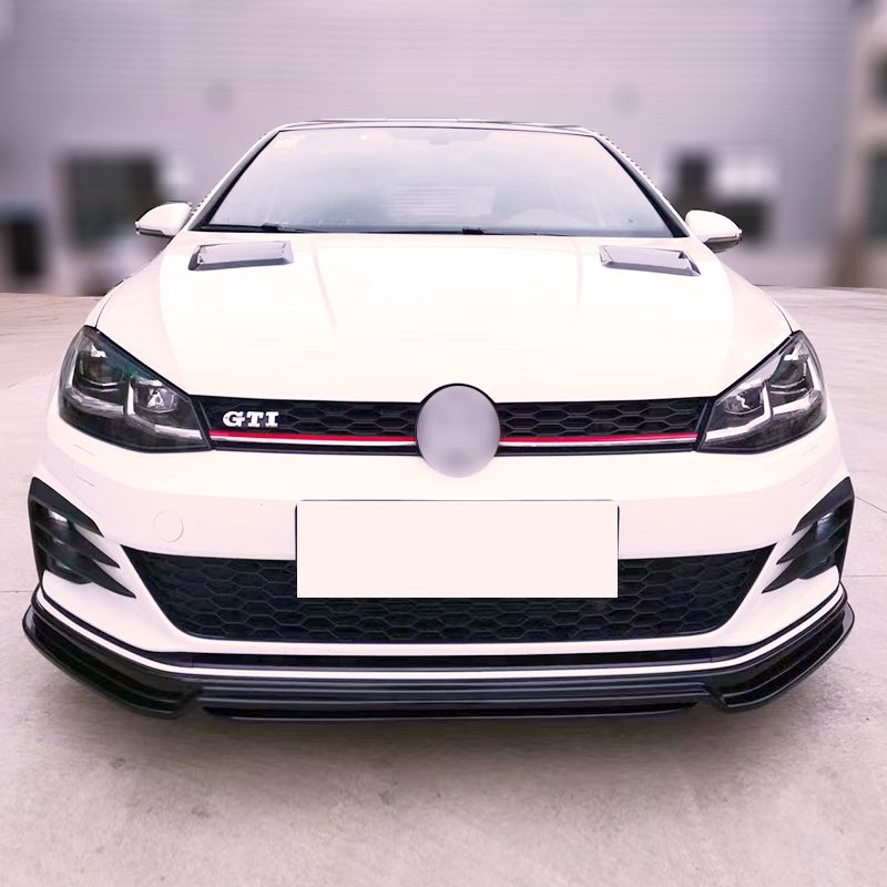 RZ Style Gloss Black Front Splitter for VW Golf MK7 R-LINE / R 13-16-Carbon Factory