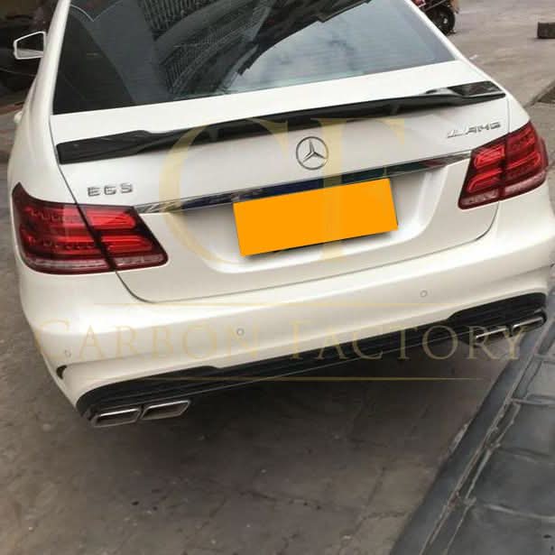 Renntech Style Carbon Fibre Boot Spoiler for Mercedes Benz C207 E Class Coupe 10-17 - Carbon Factory