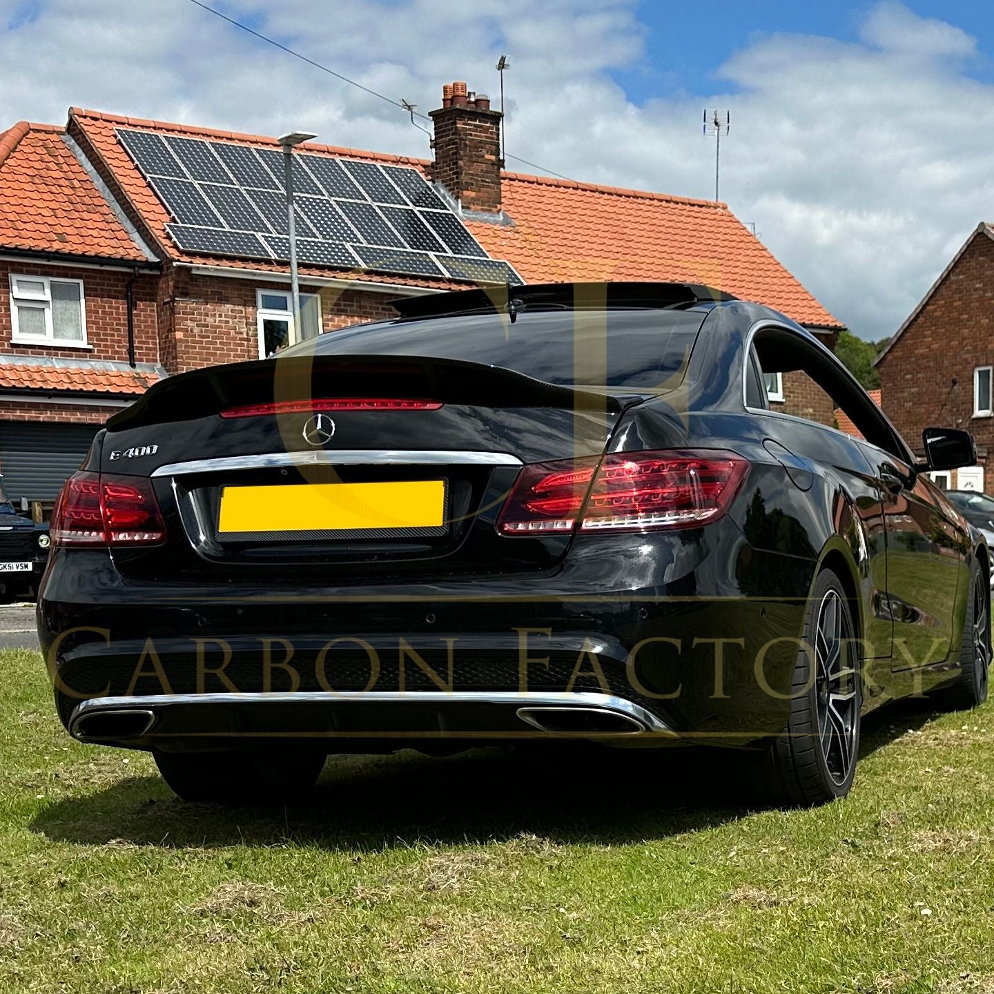 Renntech Style Carbon Fibre Boot Spoiler for Mercedes Benz C207 E Class Coupe 10-17-Carbon Factory