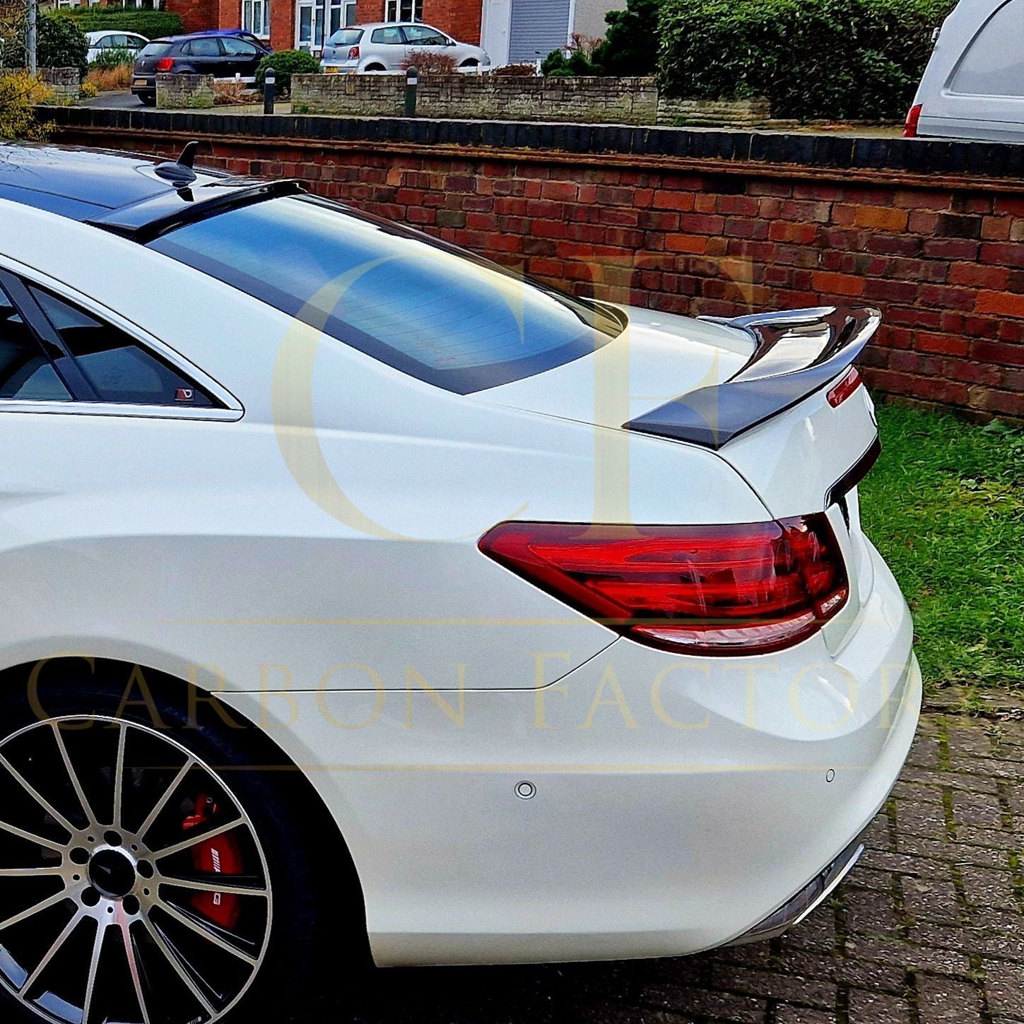 Renntech Style Carbon Fibre Boot Spoiler for Mercedes Benz C207 E Class Coupe 10-17-Carbon Factory