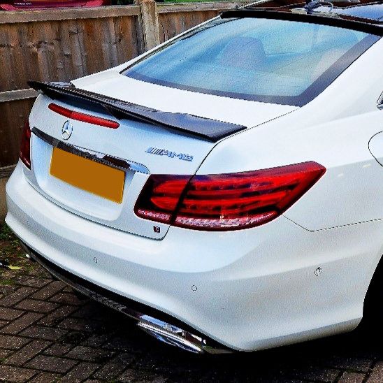 Renntech Style Carbon Fibre Boot Spoiler for Mercedes Benz C207 E Class Coupe 10-17-Carbon Factory