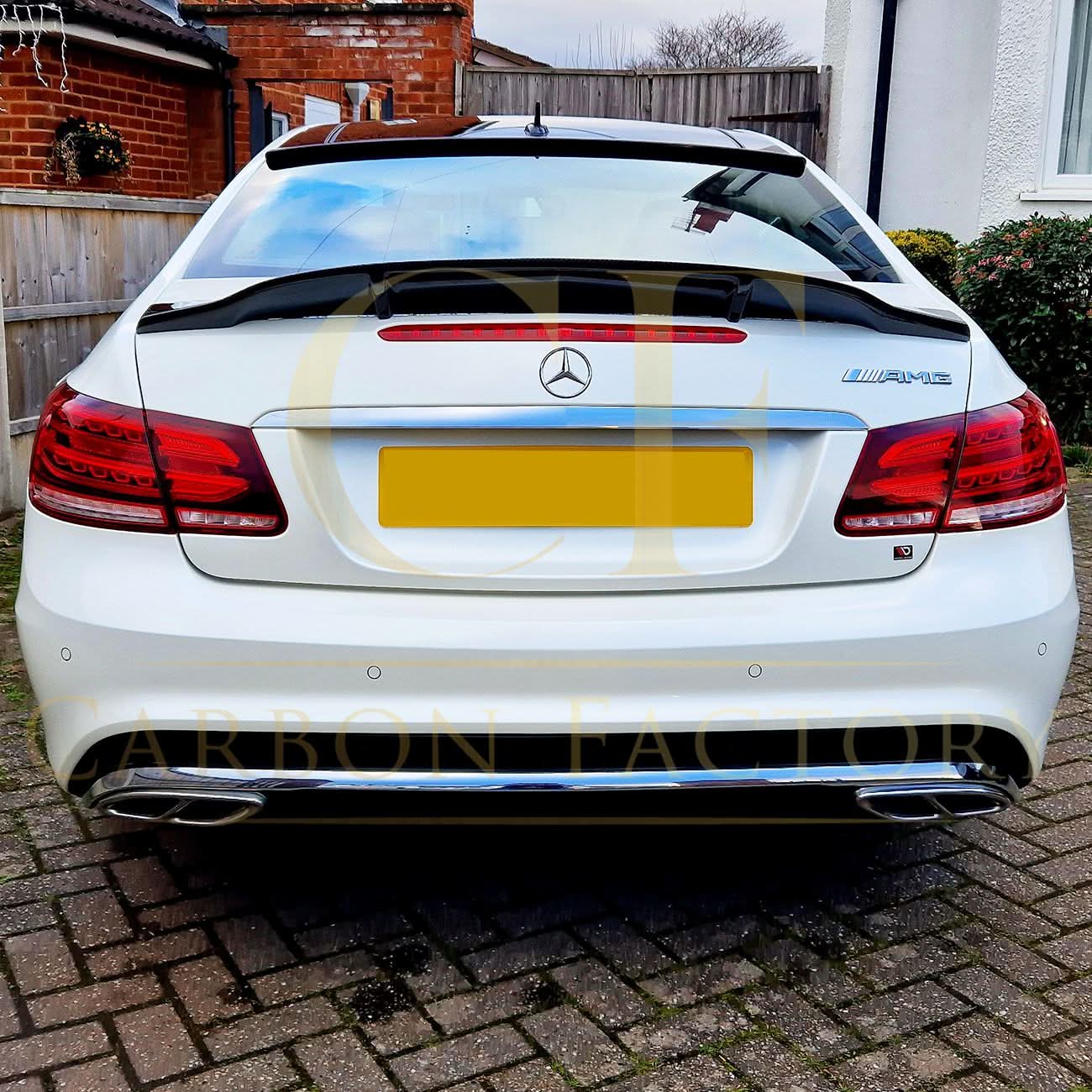 Renntech Style Carbon Fibre Boot Spoiler for Mercedes Benz C207 E Class Coupe 10-17 - Carbon Factory