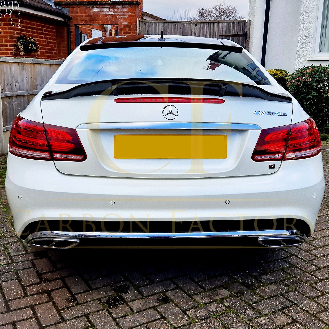 Renntech Style Carbon Fibre Boot Spoiler for Mercedes Benz C207 E Class Coupe 10-17-Carbon Factory