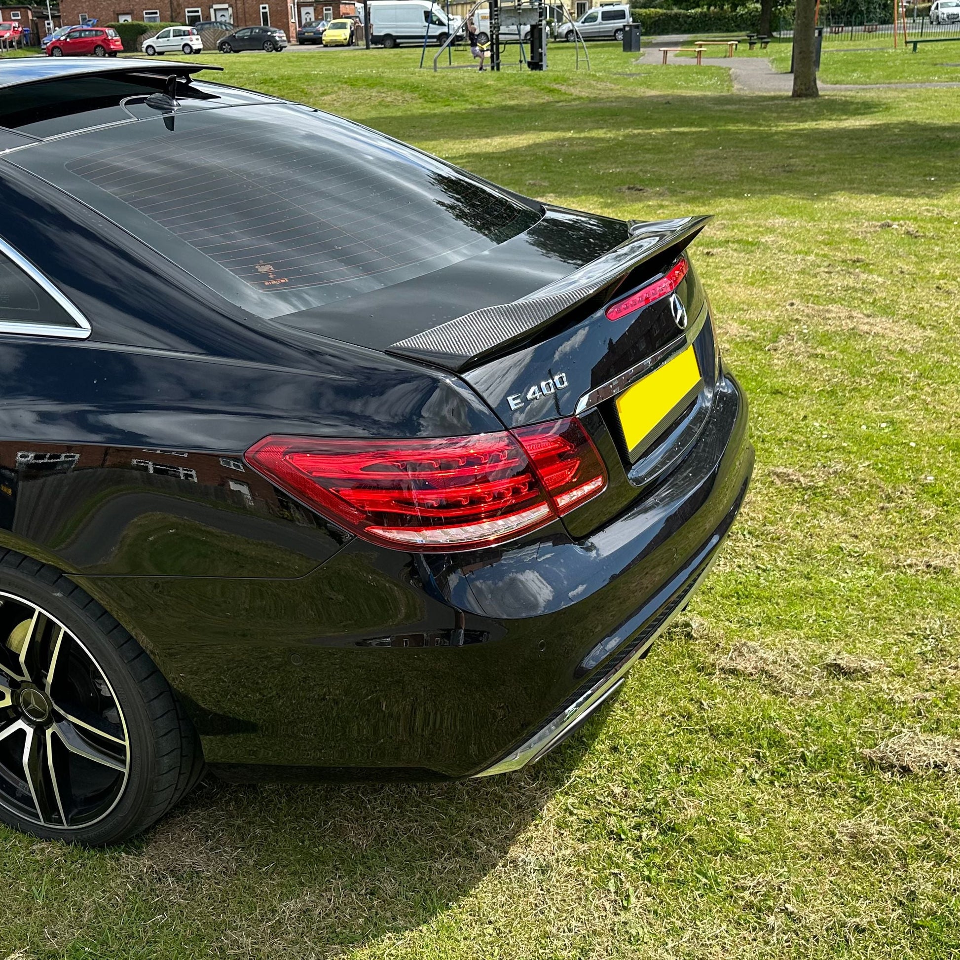 Renntech Style Carbon Fibre Boot Spoiler for Mercedes Benz C207 E Class Coupe 10-17-Carbon Factory