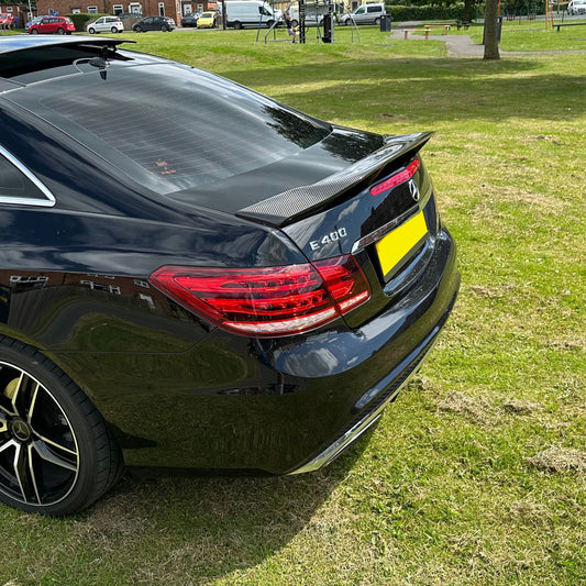 Renntech Style Carbon Fibre Boot Spoiler for Mercedes Benz C207 E Class Coupe 10-17-Carbon Factory