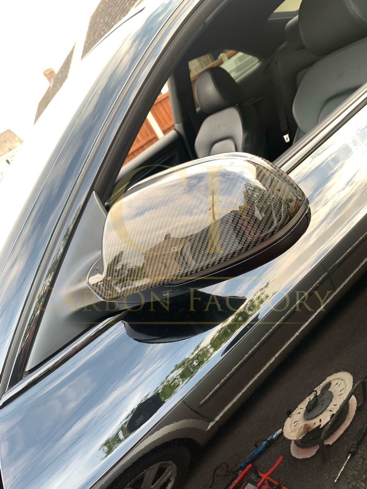 Replacement Carbon Fibre Mirror Covers for Audi B8 B8.5 A5 10-16 - Carbon Factory