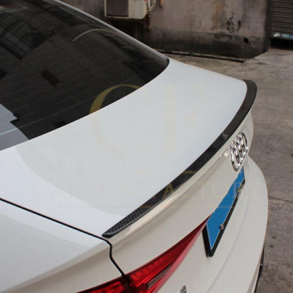 S3 Style Carbon Fibre Boot Spoiler for Audi A3 S3 RS3 Saloon 13-20-Carbon Factory