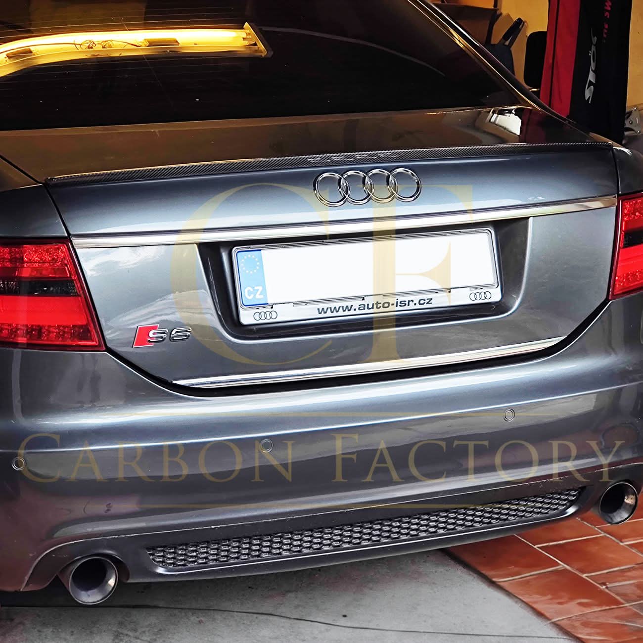 S6 Style Carbon Fibre Boot Spoiler for Audi C6 A6 04-11 - Carbon Factory