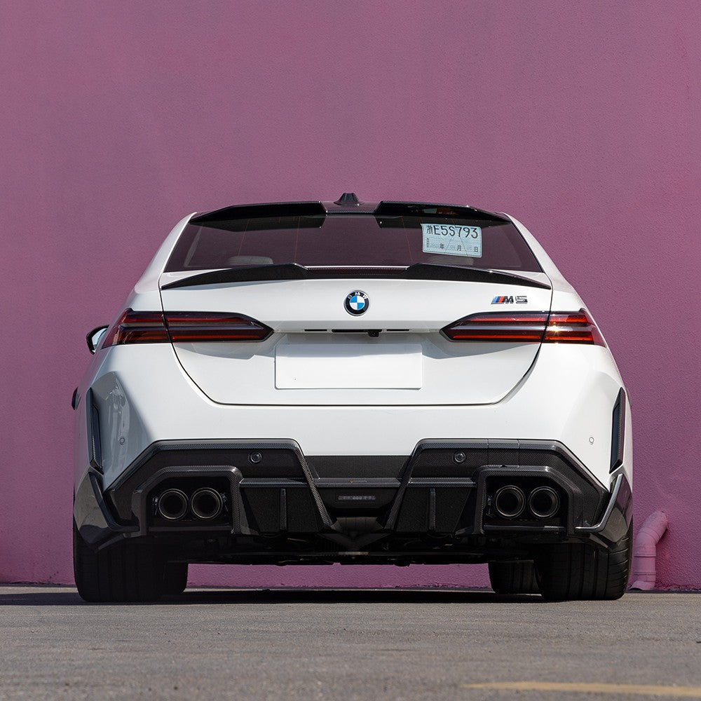 SQ Style Pre-Preg Carbon Fibre Roof Spoiler for BMW G60 5 Series G90 M5 24-Present - Carbon Factory