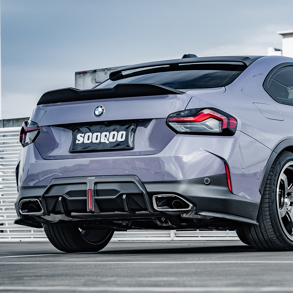 OEM Style Pre-Preg Carbon Fibre Side Diffuser for BMW 2 Series G42 Coupe 21-Present - Carbon Factory