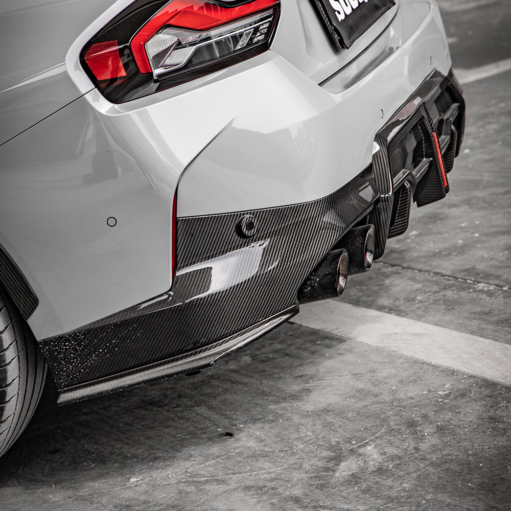 OEM Style Pre-Preg Carbon Fibre Side Diffuser for BMW 2 Series G42 Coupe 21-Present - Carbon Factory