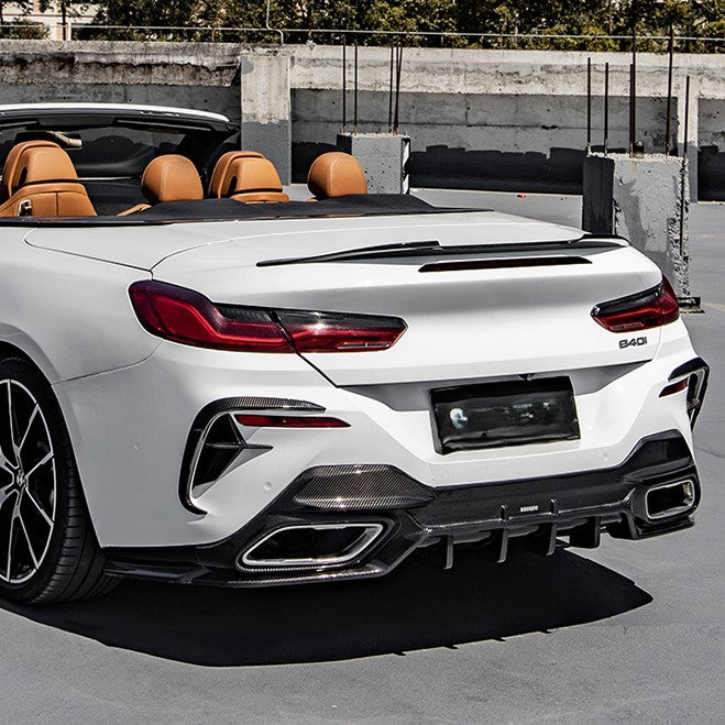 SQ Style Pre-Preg Carbon Fibre Rear Diffuser for BMW G16 8 Series 20-Present - Carbon Factory