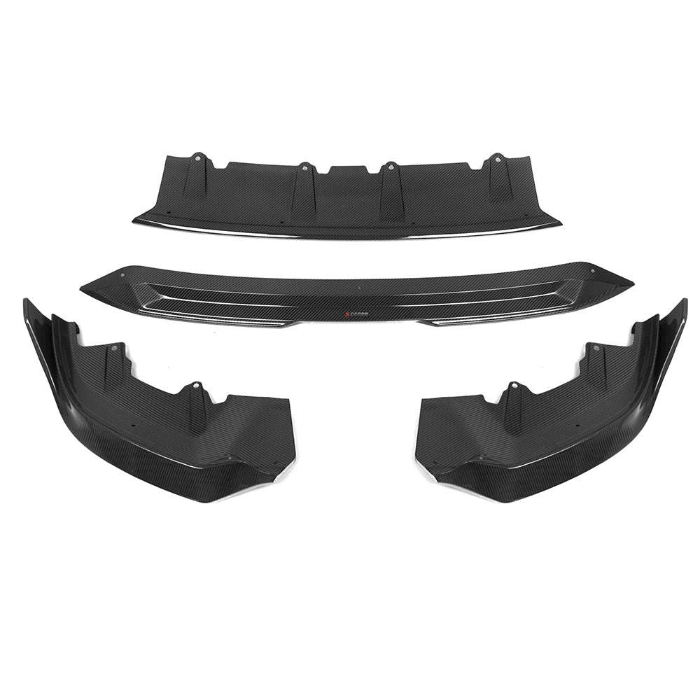 SQ Style Pre-Preg Carbon Fibre Front Splitter for BMW G60 5 Series & i5 24-Present - Carbon Factory