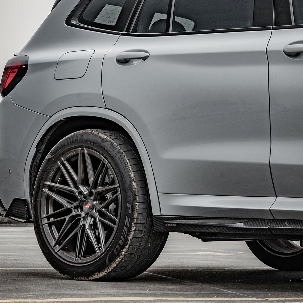 V Style Pre-Preg Carbon Fibre Side Skirts for BMW F97 X3M F98 X4M LCI 22-26 - Carbon Factory