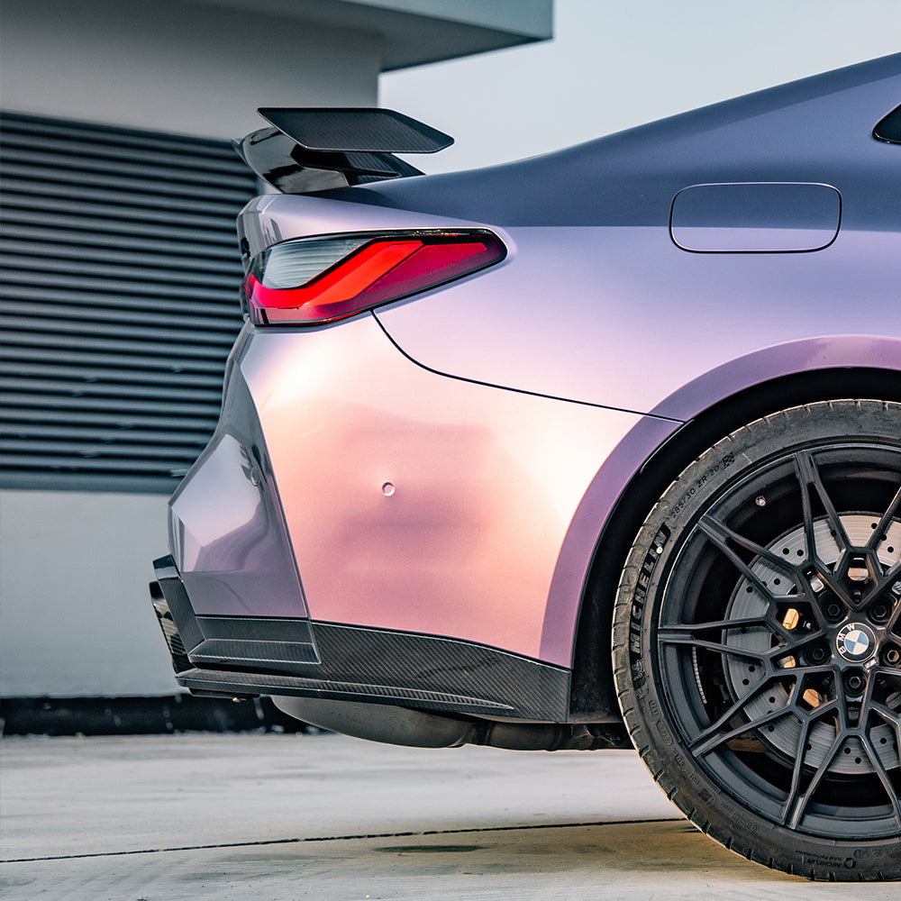 SQA-LED Style 3 Pieces Pre-Preg Carbon Fibre Rear Diffuser for BMW G80 G81 M3 G82 G83 M4 21-Present - Carbon Factory