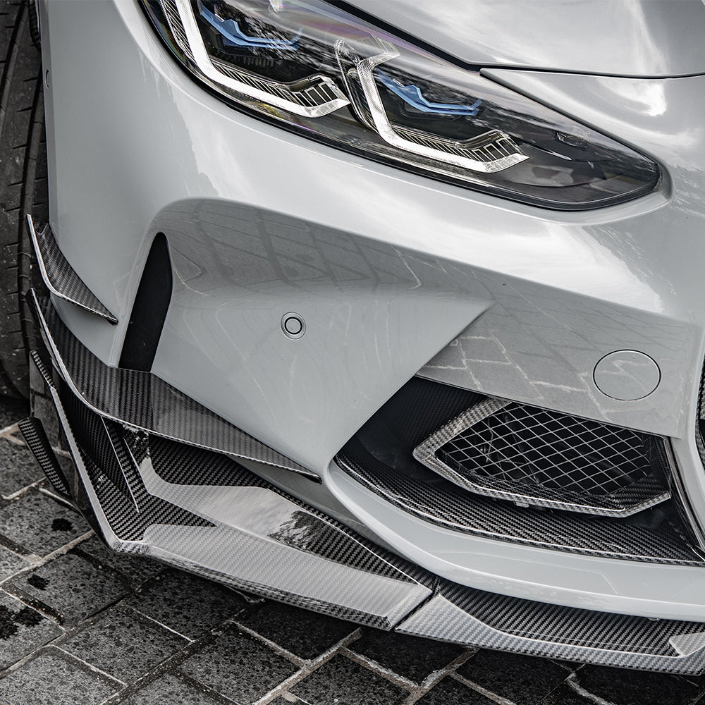 SQ-A Style Pre-Preg Carbon Fibre Front Splitter for BMW G80 M3 G82 G83 M4 21-Present - Carbon Factory