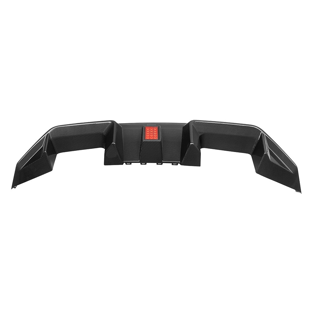 SQ-C Style Pre-Preg Carbon Fibre Rear Diffuser with LED for BMW G87 M2 2023-Present - Carbon Factory