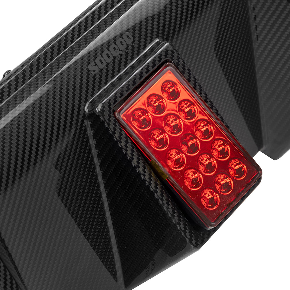 SQ-C Style Pre-Preg Carbon Fibre Rear Diffuser with LED for BMW G87 M2 2023-Present - Carbon Factory