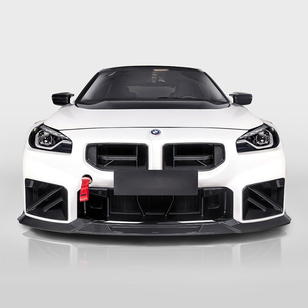 SQ-C Style Pre-Preg Carbon Fibre Front Splitter for BMW G87 M2 23-Present - Carbon Factory