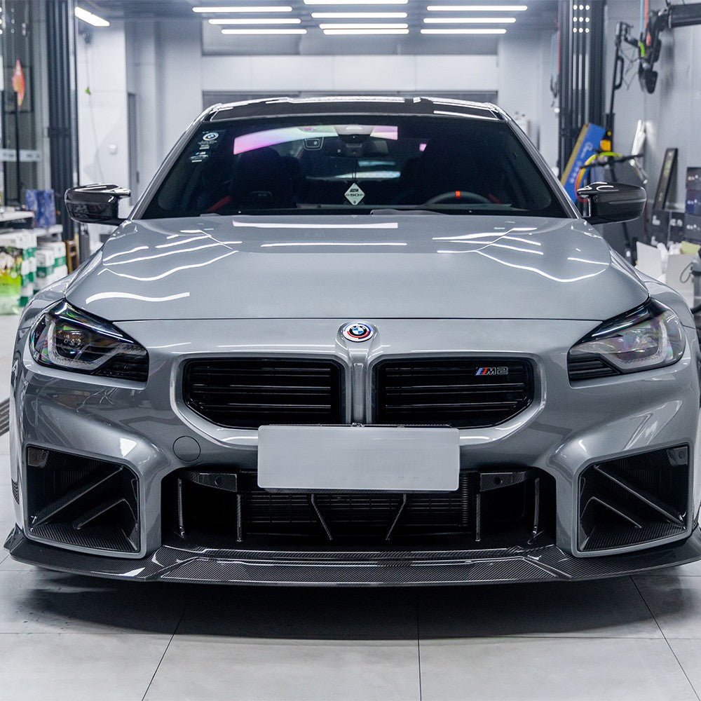 SQ-C Style Pre-Preg Carbon Fibre Front Splitter for BMW G87 M2 23-Present - Carbon Factory