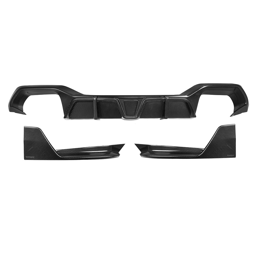 SQ Style Pre-Preg Carbon Fibre Diffuser for BMW G02 LCI 22-Present - Carbon Factory
