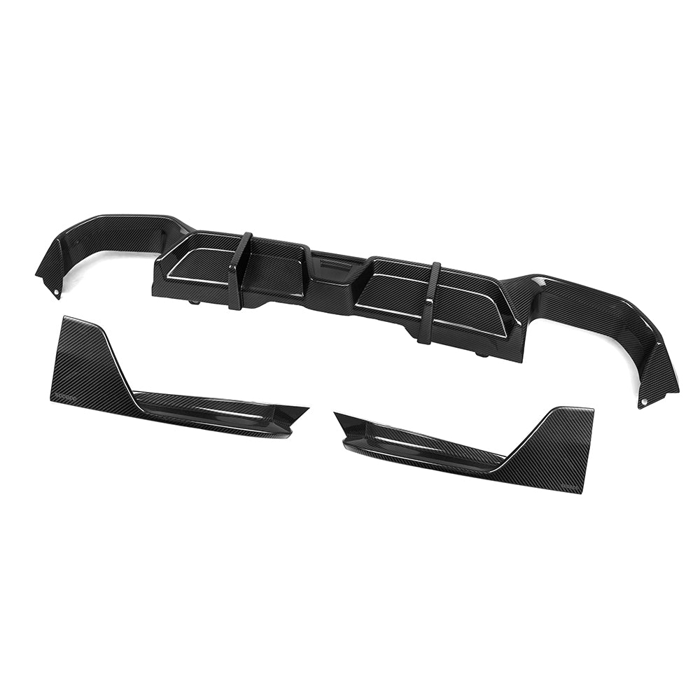 SQ Style Pre-Preg Carbon Fibre Diffuser for BMW G02 LCI 22-Present - Carbon Factory