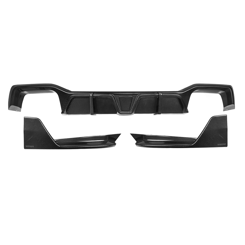 SQ Style Pre-Preg Carbon Fibre Diffuser for BMW F98 X4M LCI 22-26 - Carbon Factory