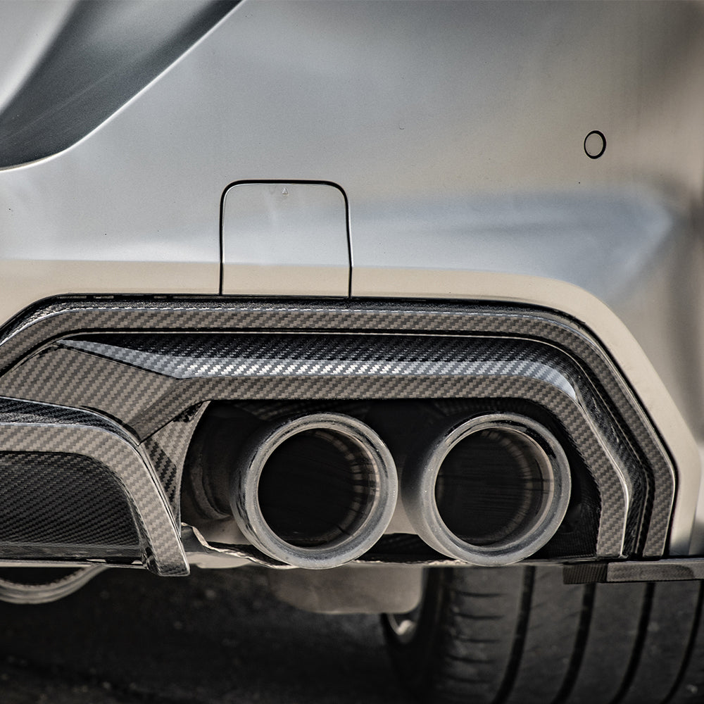 SQ Style Pre-Preg Carbon Fibre Rear Diffuser for BMW F93 M8 Gran Coupe 20-Present - Carbon Factory