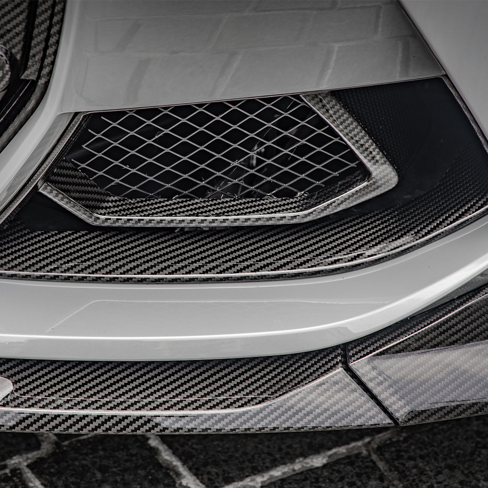 SQ Style Pre-Preg Carbon Fibre Front Bumper Inserts for BMW G80 M3 G82 G83 M4 21-Present - Carbon Factory