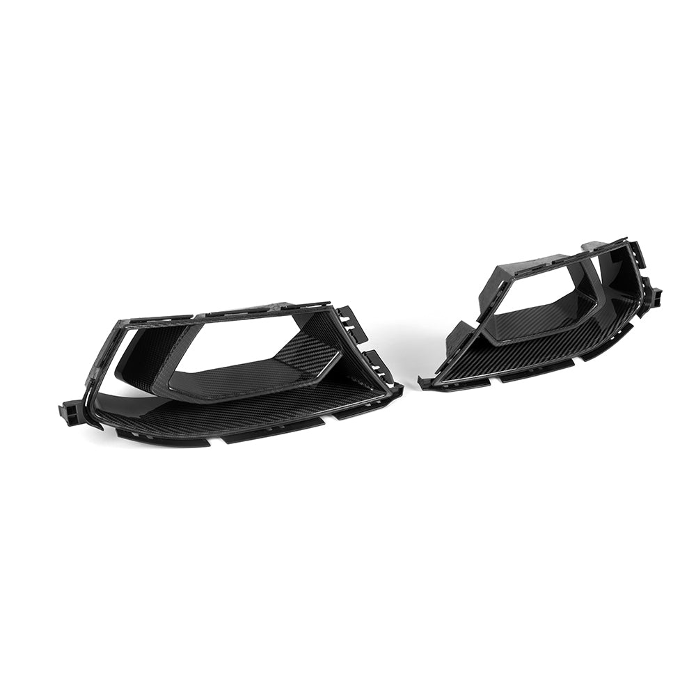 SQ Style Pre-Preg Carbon Fibre Front Bumper Inserts for BMW G80 M3 G82 G83 M4 21-Present - Carbon Factory