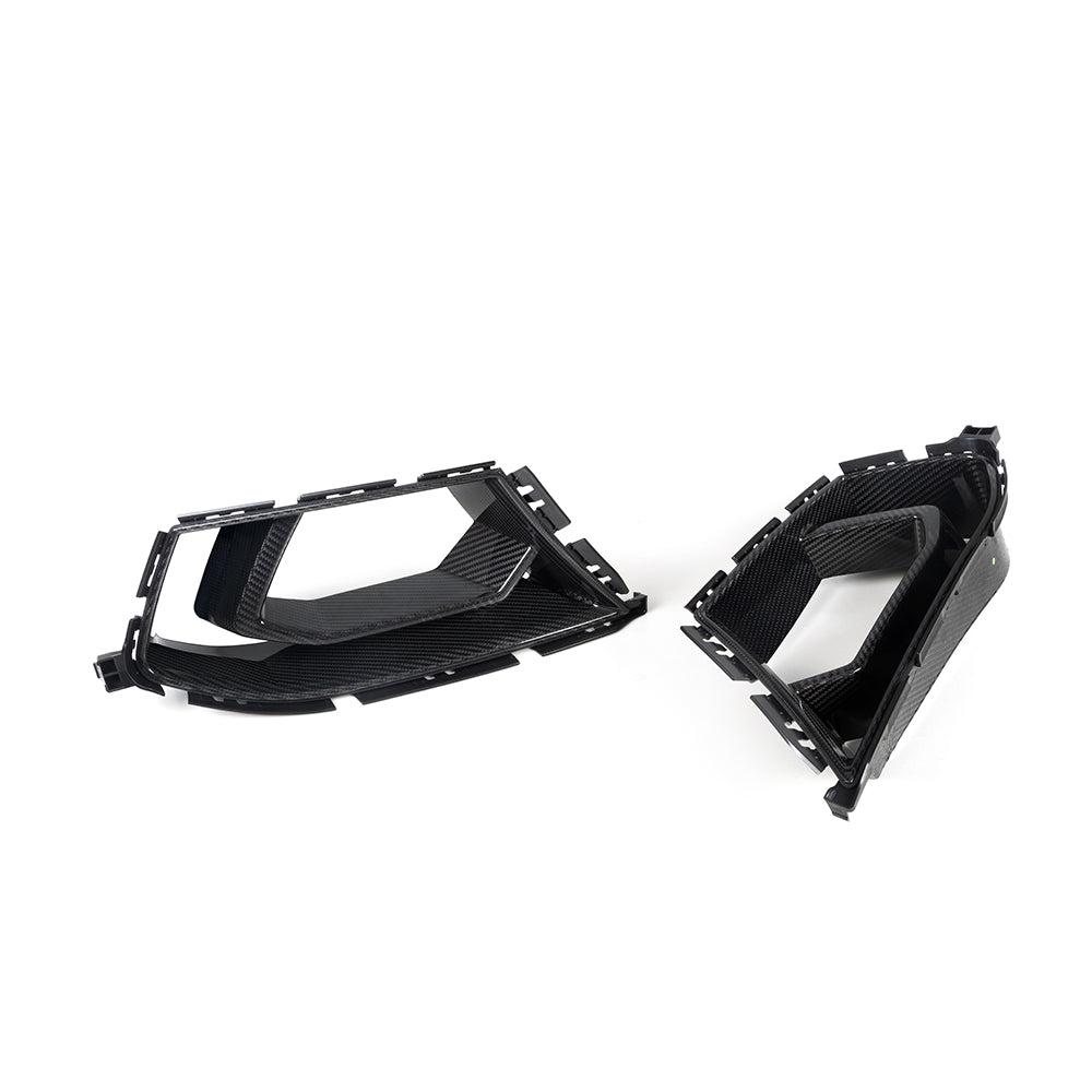 SQ Style Pre-Preg Carbon Fibre Front Bumper Inserts for BMW G80 M3 G82 G83 M4 21-Present - Carbon Factory