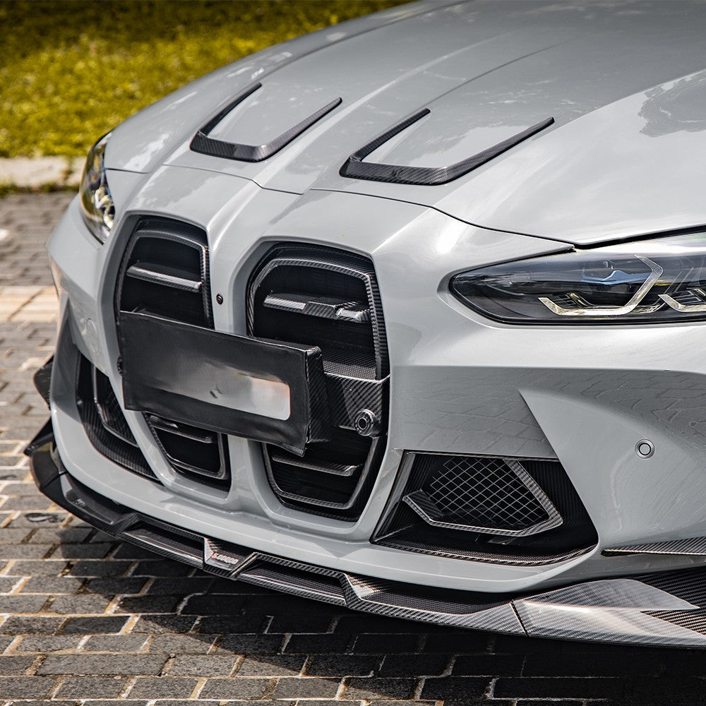 Pre-Preg Carbon Fibre Bonnet Hood Trims for BMW G80 M3 G82 G83 M4 21-Present - Carbon Factory