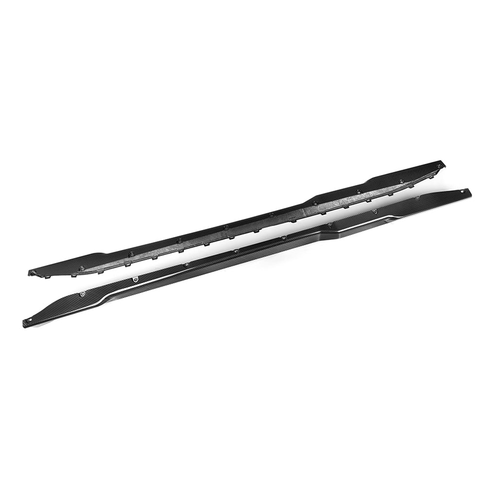 SQ Style Pre-Preg Carbon Fibre Side Skirts for BMW G80 G81 M3 21-Present - Carbon Factory