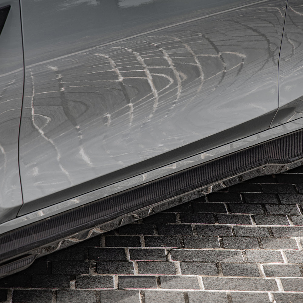 SQ Style Pre-Preg Carbon Fibre Side Skirts for BMW G80 G81 M3 21-Present - Carbon Factory