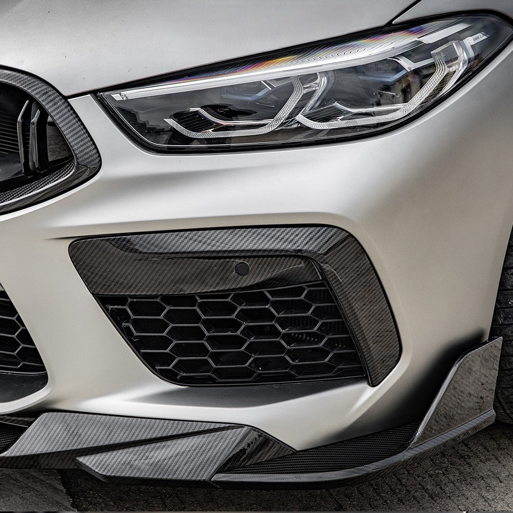 SQ Style Pre-Preg Carbon Fibre Front Splitter for BMW F91 F92 F93 M8 20-Present - Carbon Factory