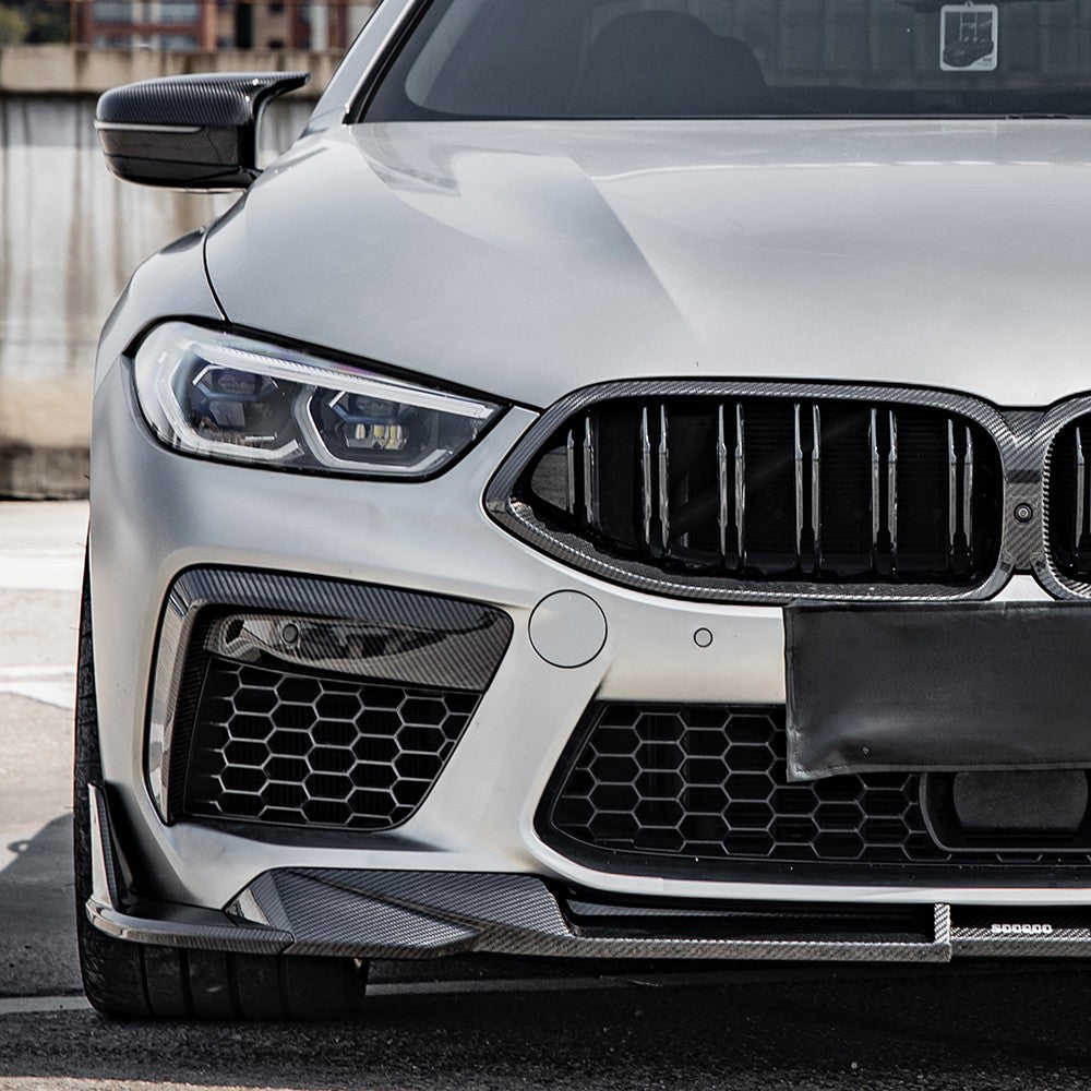 SQ Style Pre-Preg Carbon Fibre Front Splitter for BMW F91 F92 F93 M8 20-Present - Carbon Factory