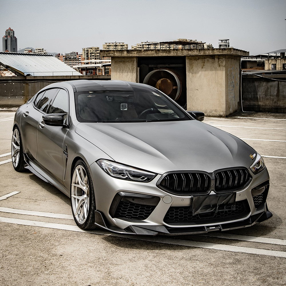 SQ Style Pre-Preg Carbon Fibre Front Splitter for BMW F91 F92 F93 M8 20-Present - Carbon Factory