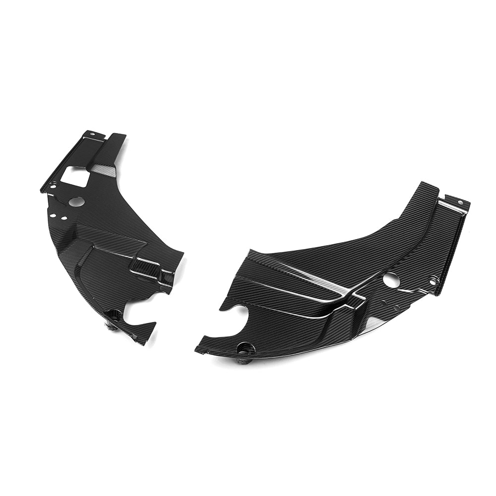Pre-Preg Carbon Fibre Engine Side Cover Trims for BMW G87 M2 24-Present - Carbon Factory