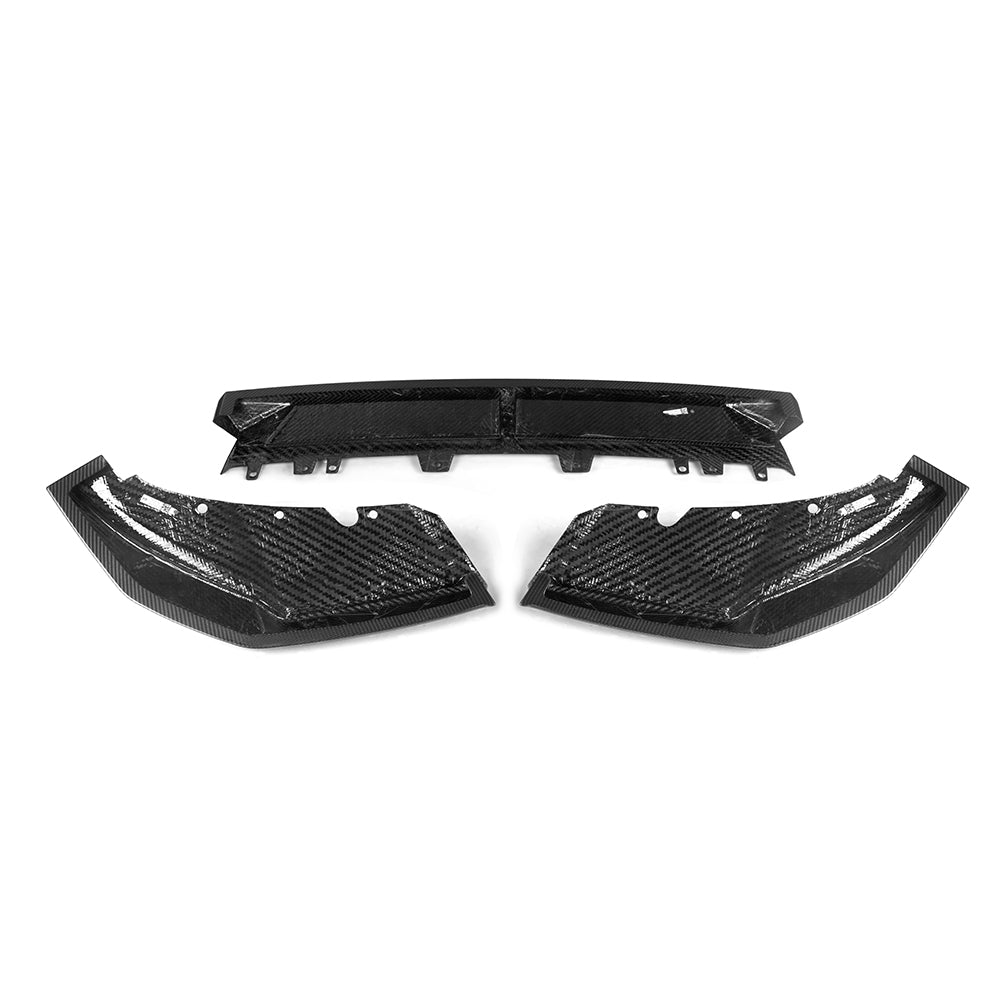 V Style Pre-Preg Carbon Fibre Front Splitter for BMW F97 X3M F98 X4M LCI 22-26 - Carbon Factory
