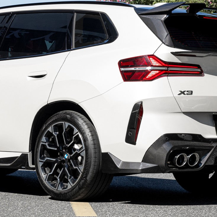 SQ Style Pre-Preg Carbon Fibre Rear Bumper Spats for BMW G45 X3 25-Present - Carbon Factory