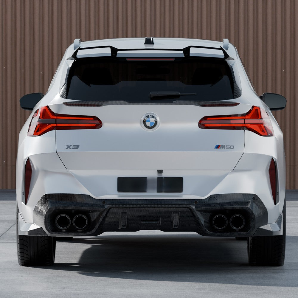 SQ Style Pre-Preg Carbon Fibre Mid Spoiler for BMW G45 X3 25-Present - Carbon Factory