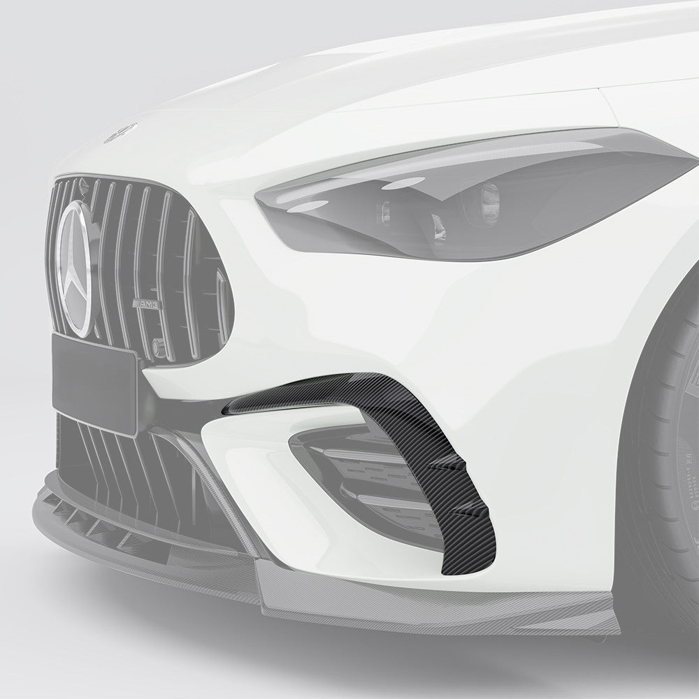 SQ Style Pre-preg Carbon Fiber Front Inserts for Mercedes C236 CLE53 24-26 - Carbon Factory